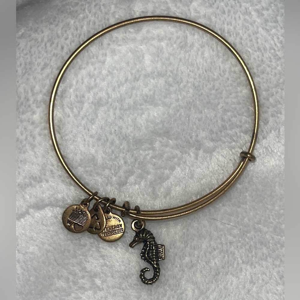 Alex and Ani Seahorse Charm Bangle
